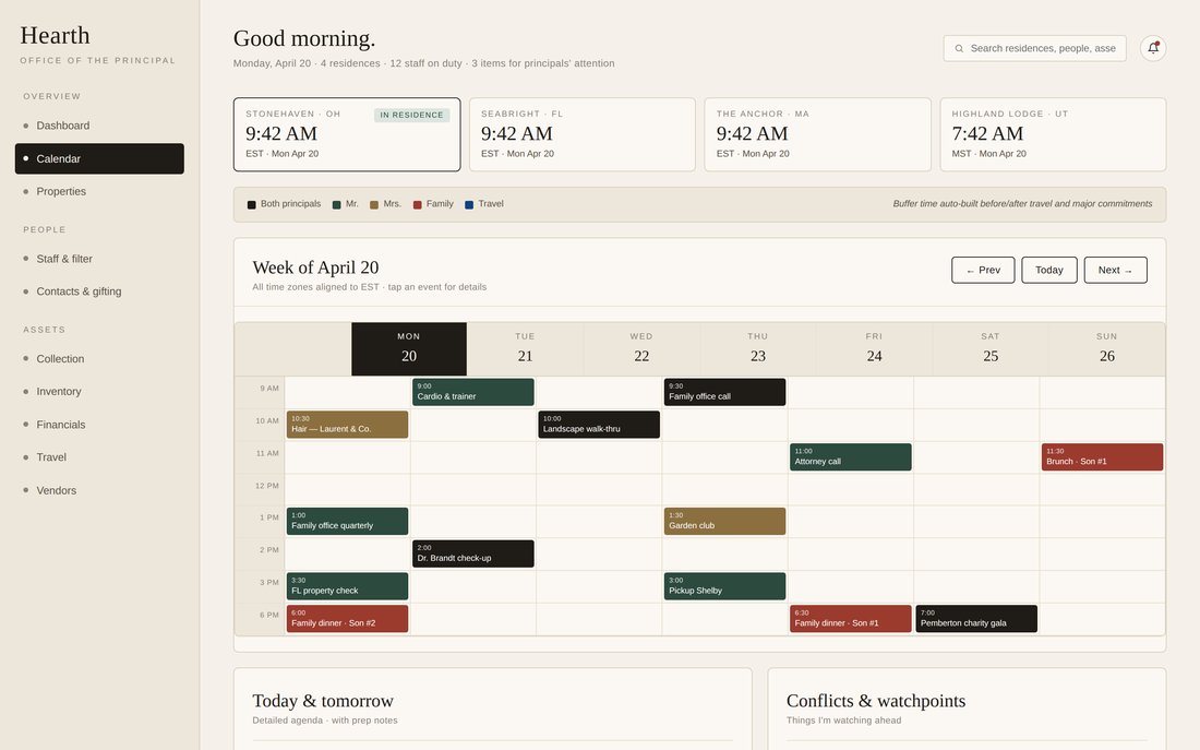 Unified calendar